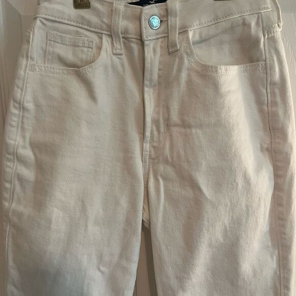 Hollister White Ankle Cropped Jeans - Picture 4 of 12